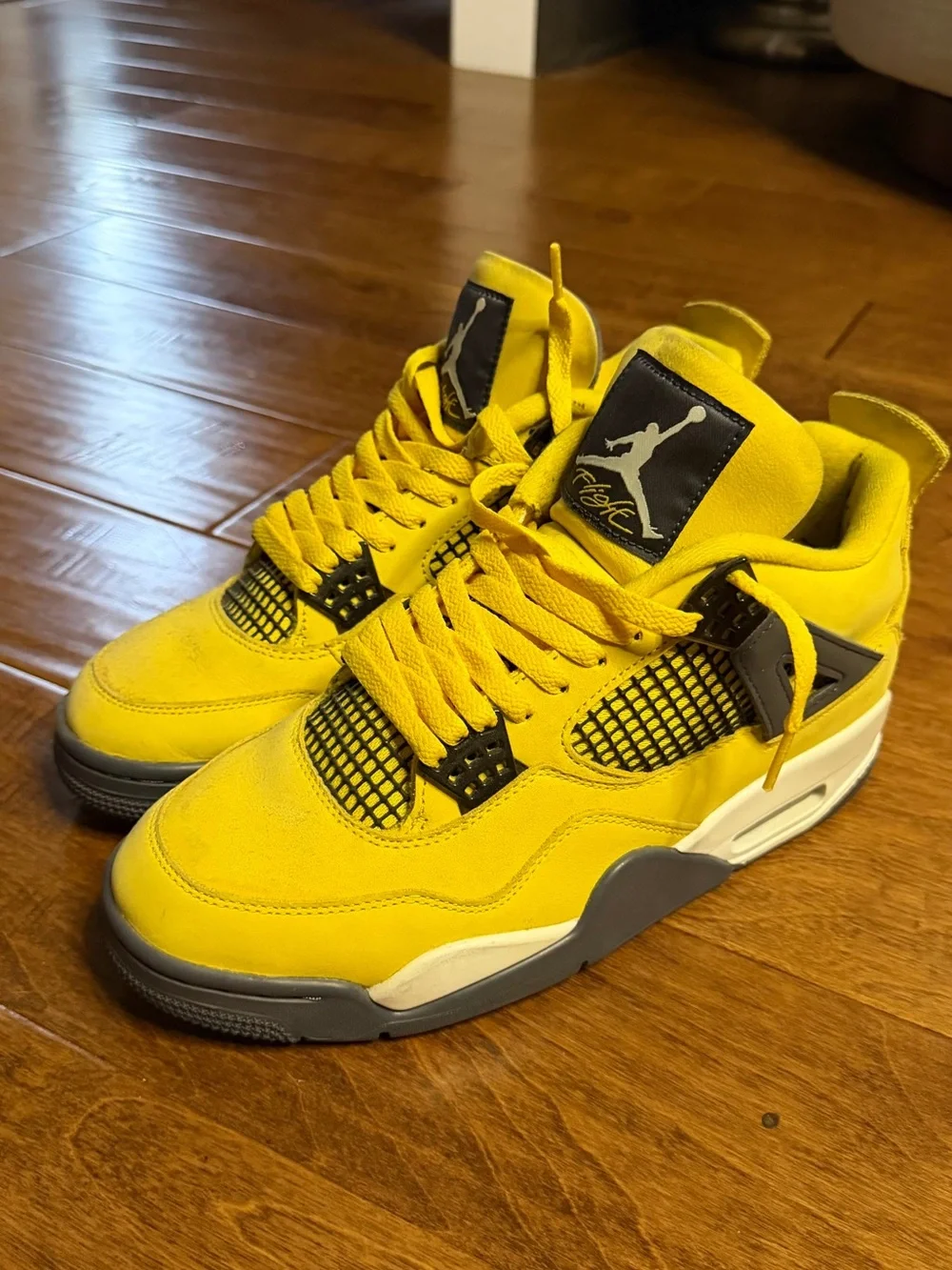 Jordan Retro Yellow and Black Low-Top Sneakers